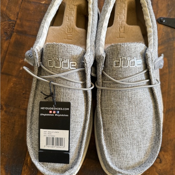 Hey Dude Men\'s Wally LinenSlip-On Loafers NWT